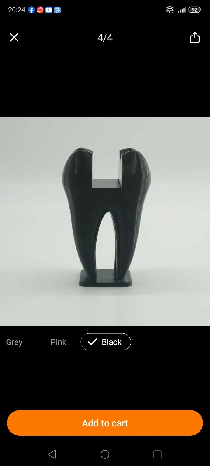 Support carte visite décoratif(impression 3D). alt