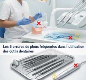 Les 5 erreurs les plus fréquentes dans l’utilisation des outils dentaires