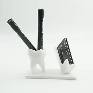 Porte-Stylo & Porte-Carte de Visite Dentaire Design Élégant(impression 3D).