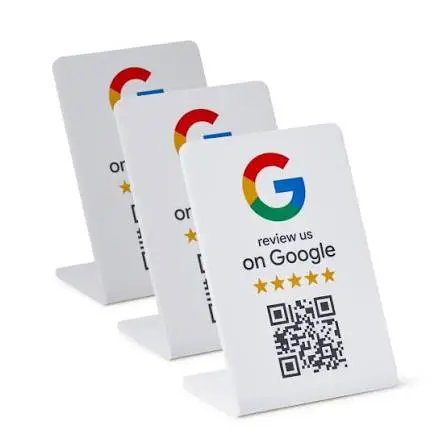 Google reviews stand NFC/QR code - Hover